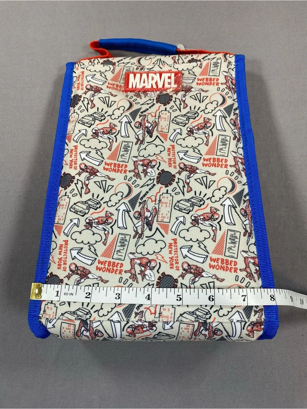 Marvel Spider-Man Kids Lunch Bag in Blue and Red